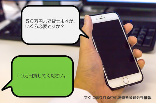 LINEでの個人間融資